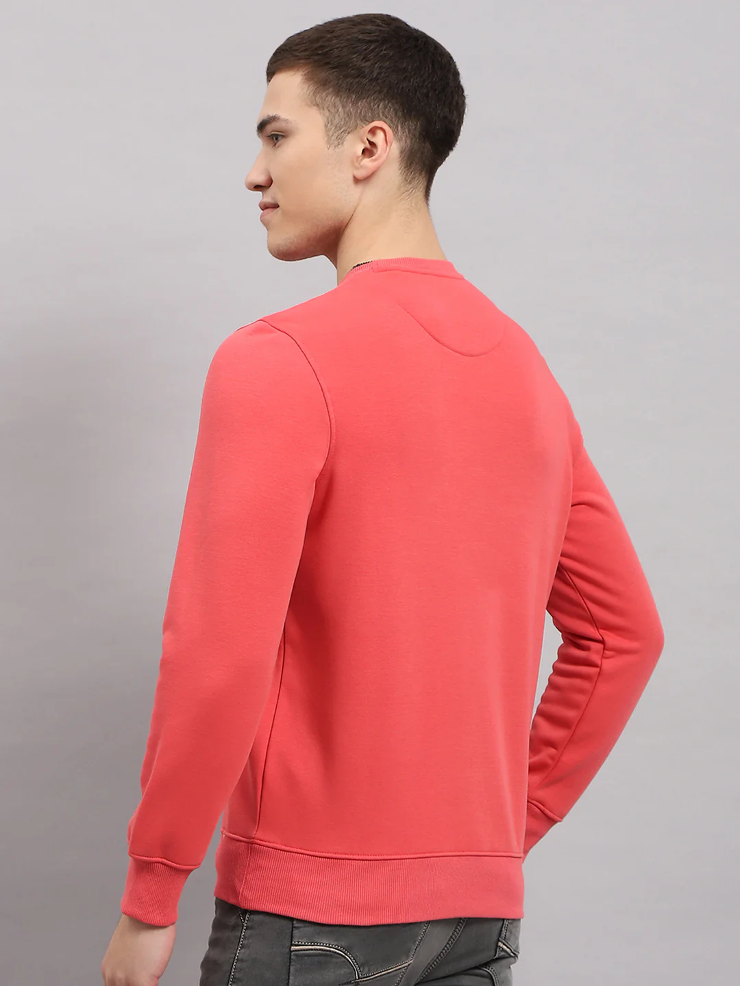 Men Coral Printed Round Neck Full Sleeve Sweatshirt - Image 5