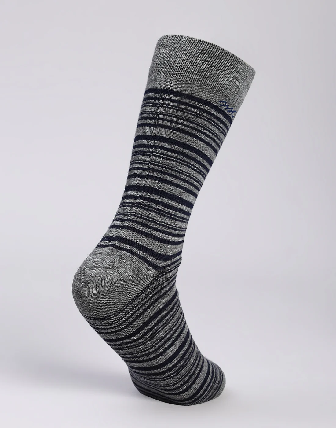Men Cotton Blend Self Design Calf Length Socks (1 Pair) - Image 4
