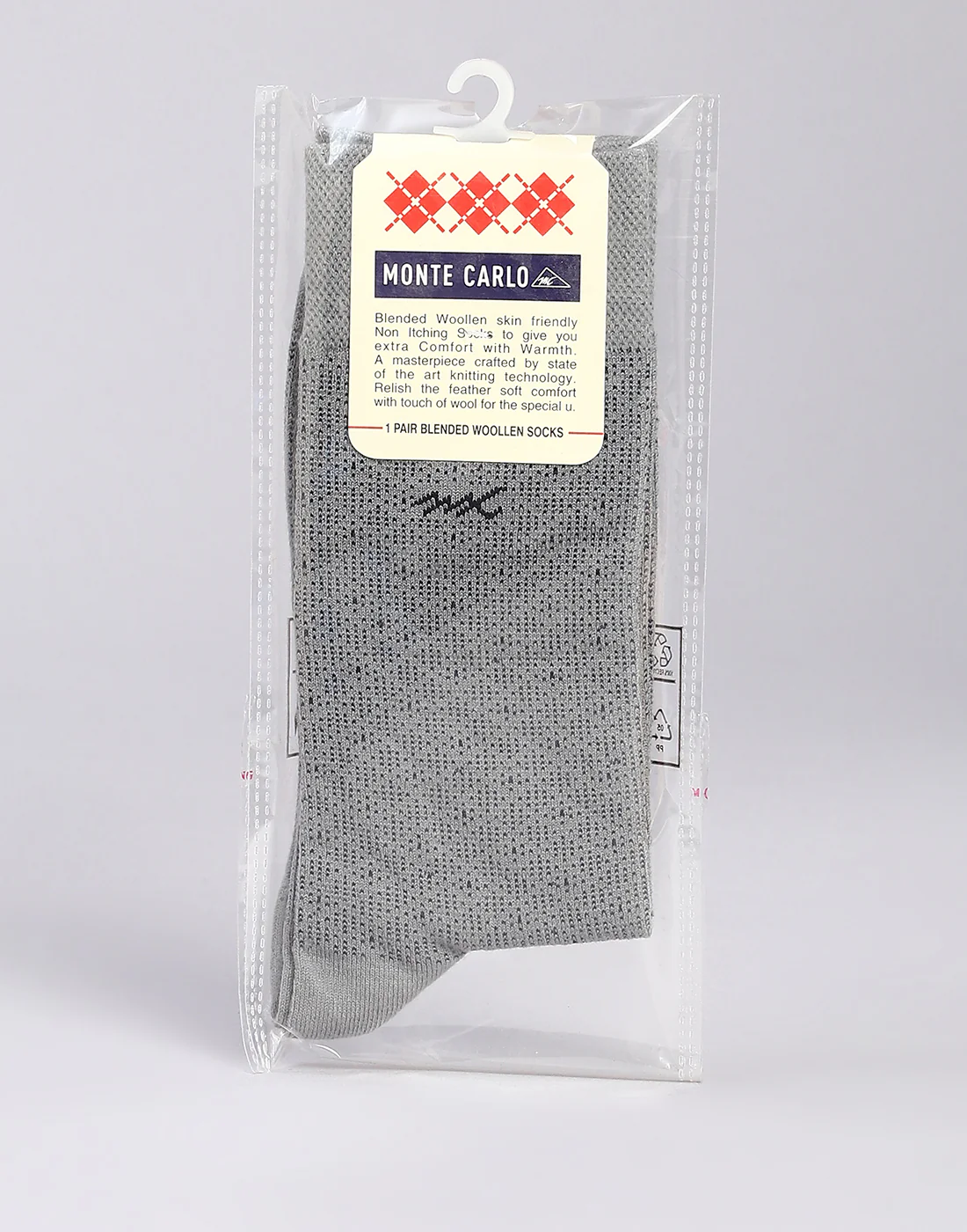 Men Cotton Blend Solid Calf Length Socks (1 Pair) - Image 5