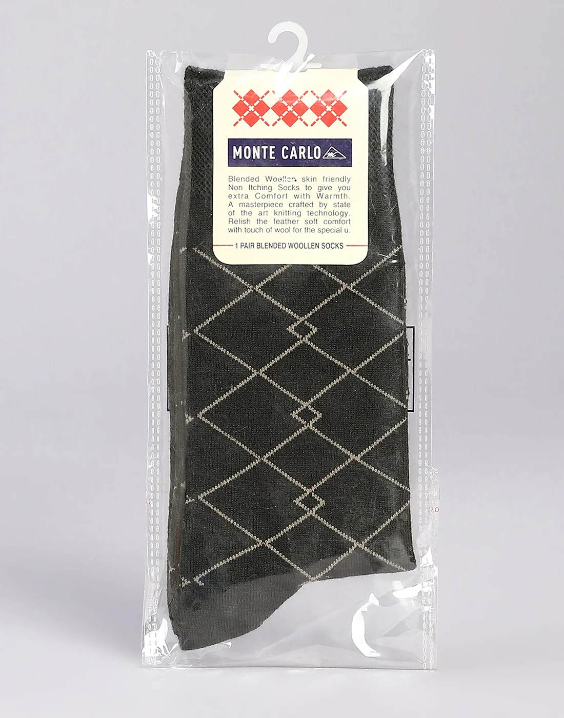 Men Cotton Blend Solid Calf Length Socks (1 Pair) - Image 5