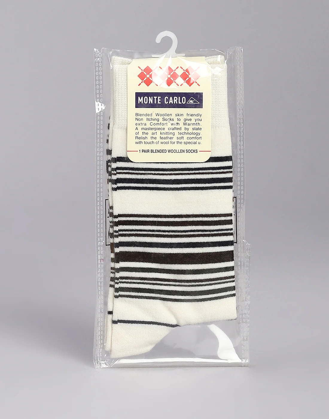Men Cotton Blend Solid Calf Length Socks (1 Pair) - Image 5