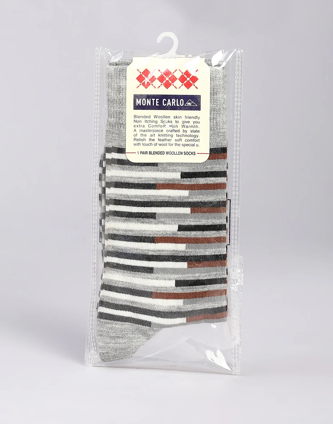 Men Cotton Blend Solid Calf Length Socks (1 Pair) - Image 5