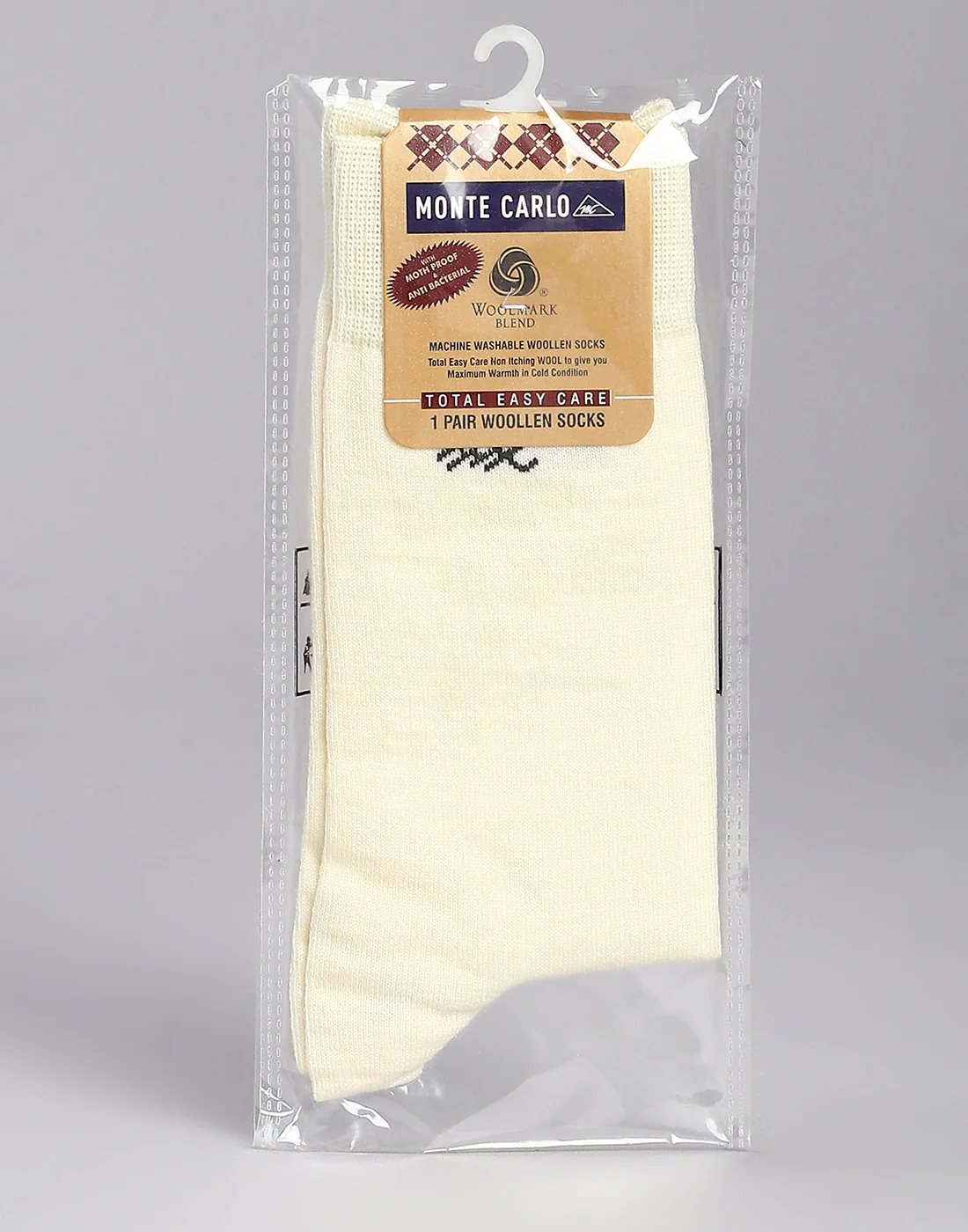Men Cotton Blend Solid Calf Length Socks (1 Pair) - Image 5
