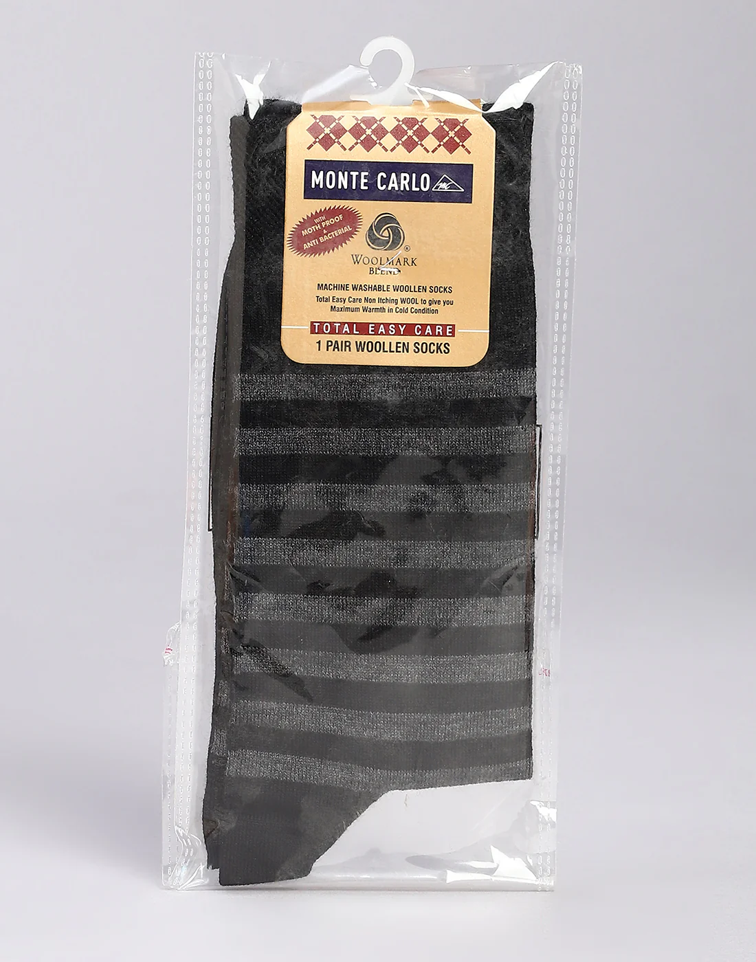 Men Cotton Blend Solid Calf Length Socks (1 Pair) - Image 5