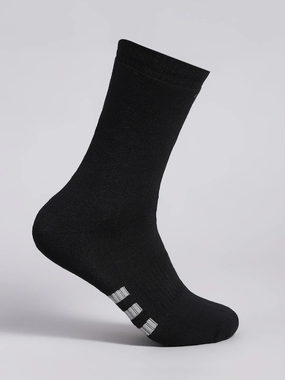 Men Cotton Blend Solid Calf Length Socks (Pack of 3) - Image 8