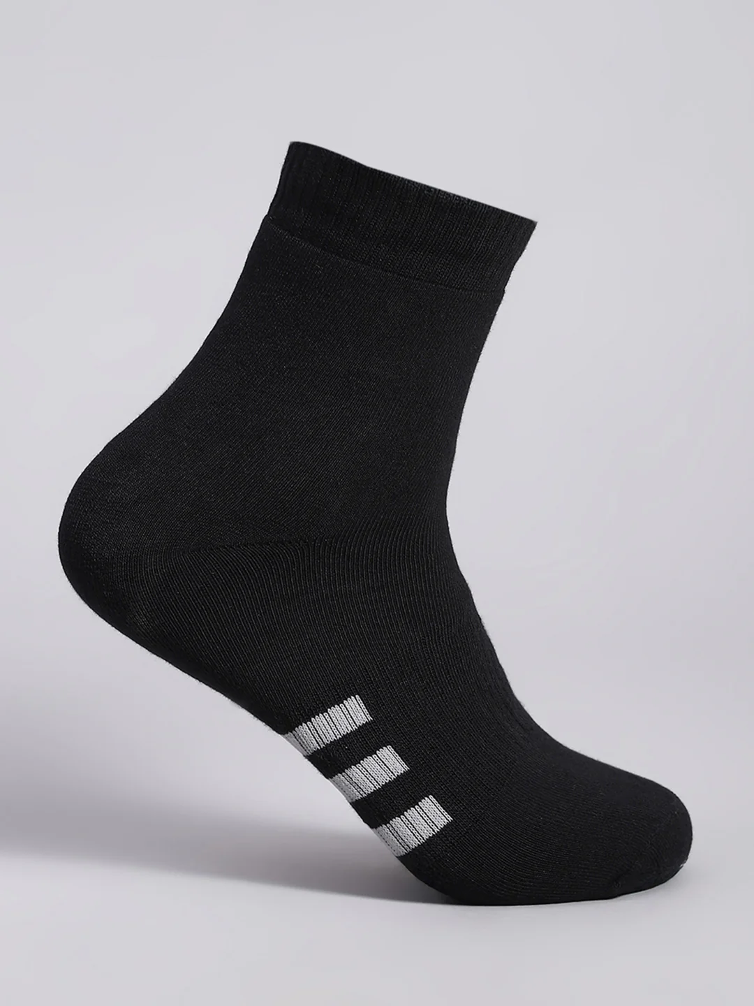 Men Cotton Blend Solid Calf Length Socks (Pack of 3) - Image 12