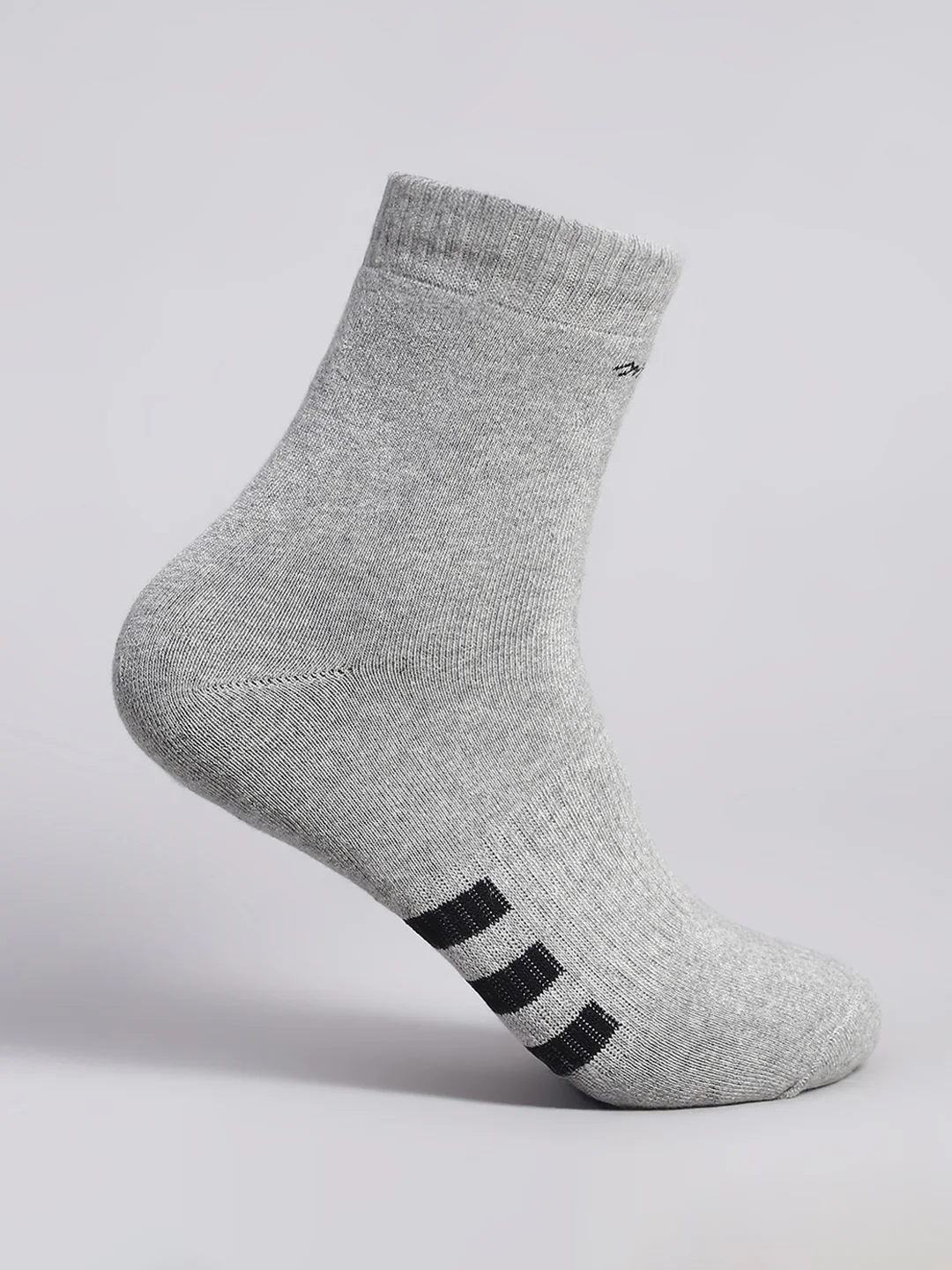Men Cotton Blend Solid Calf Length Socks (Pack of 3) - Image 8