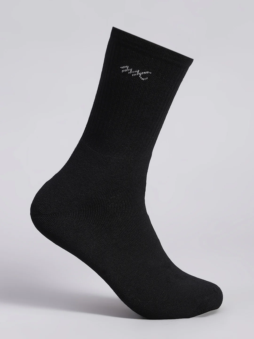 Men Cotton Blend Solid Calf Length Socks (Pack of 3) - Image 12