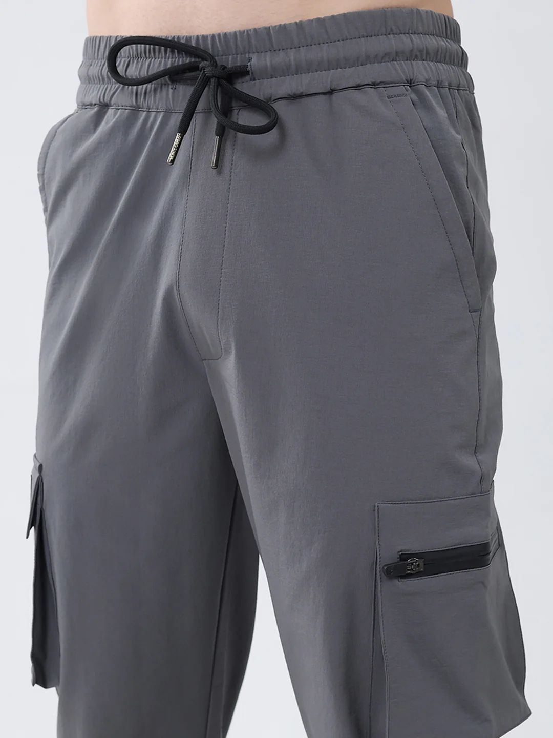 Men Dark Grey Solid Regular Fit Winter Lower - Image 6