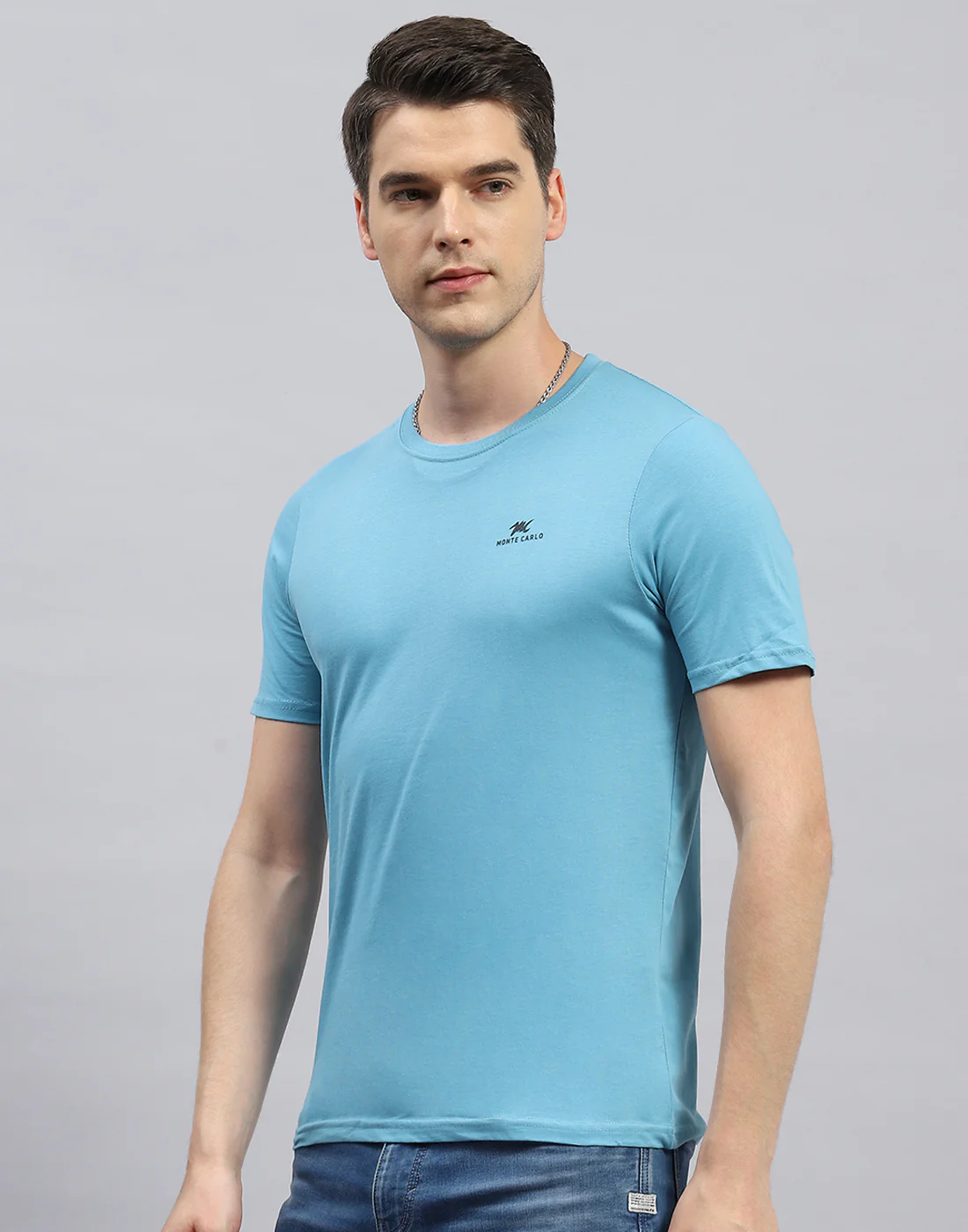Men Green, Blue & Pink Solid Round Neck Half Sleeve T-Shirt (Pack of 3) - Image 11