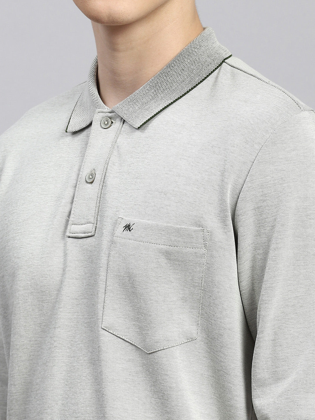 Men Green Plain T-Shirt - Image 6