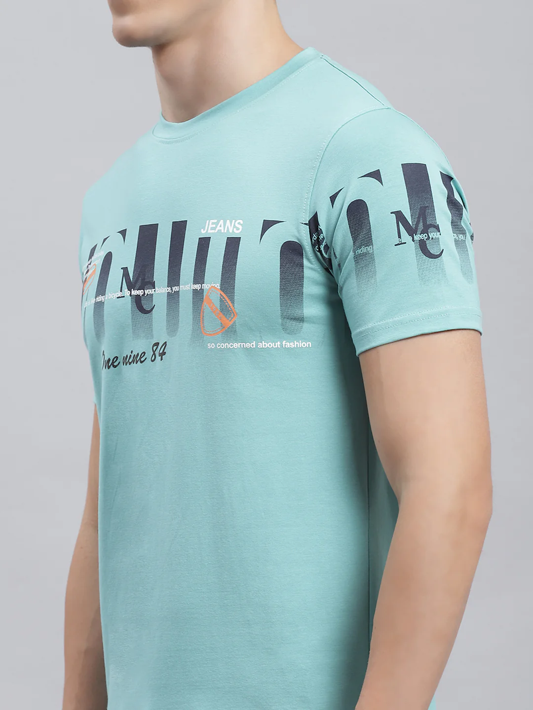 Men Green Printed T-Shirt - Image 6