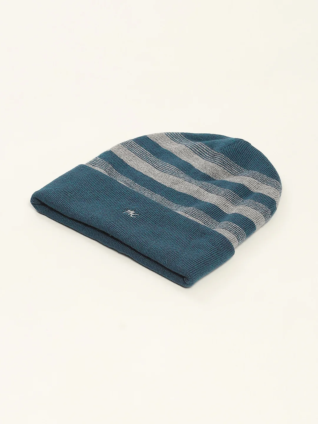 Men Green Self Design Cap - Image 6
