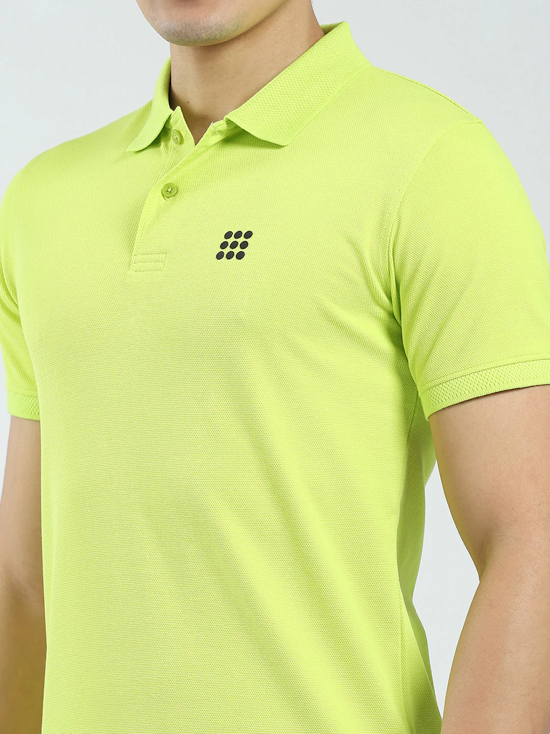 Rock.it Men Green Solid Collar Half Sleeve T-Shirt - Image 7