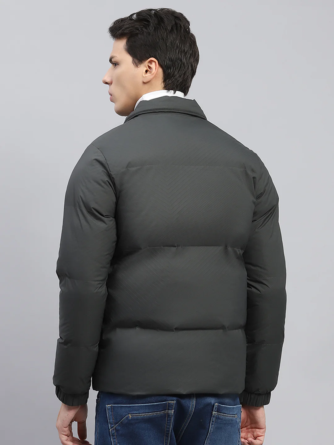 Men Green Solid Detachable Hood Full Sleeve Jacket - Image 5
