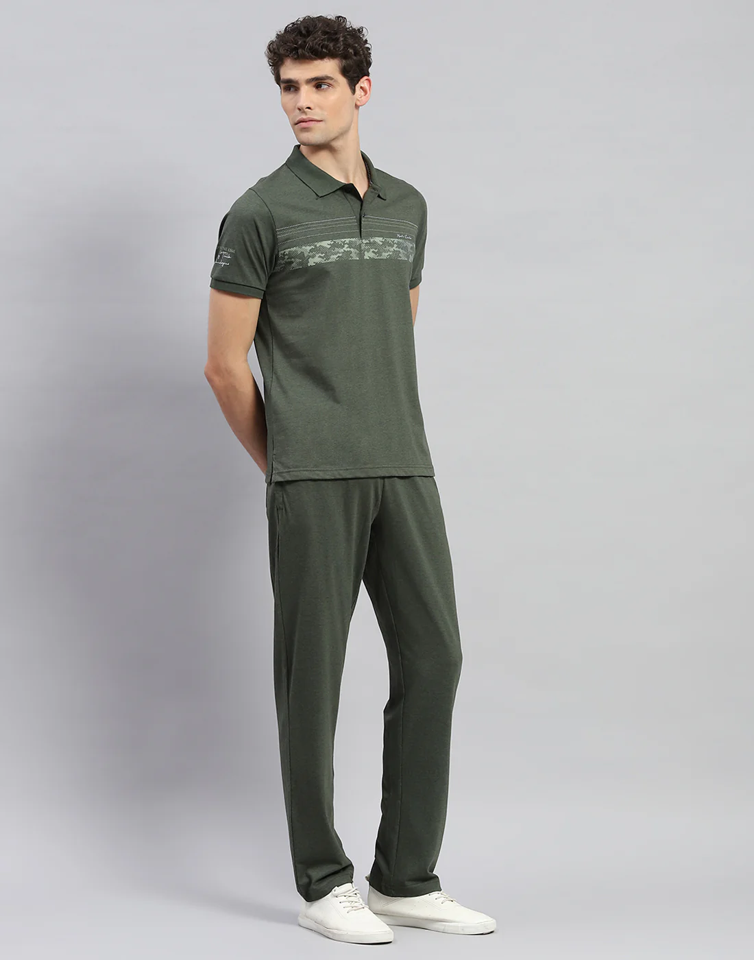 Men Green Solid  Half Sleeve Lower Set - Image 4