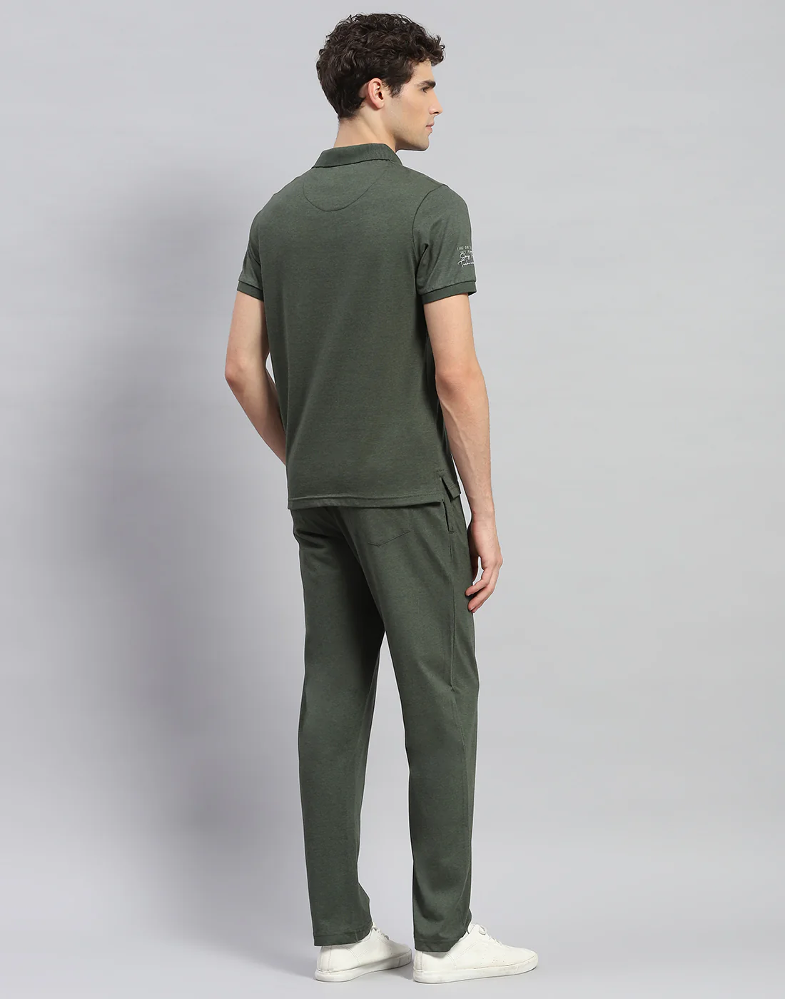 Men Green Solid  Half Sleeve Lower Set - Image 5
