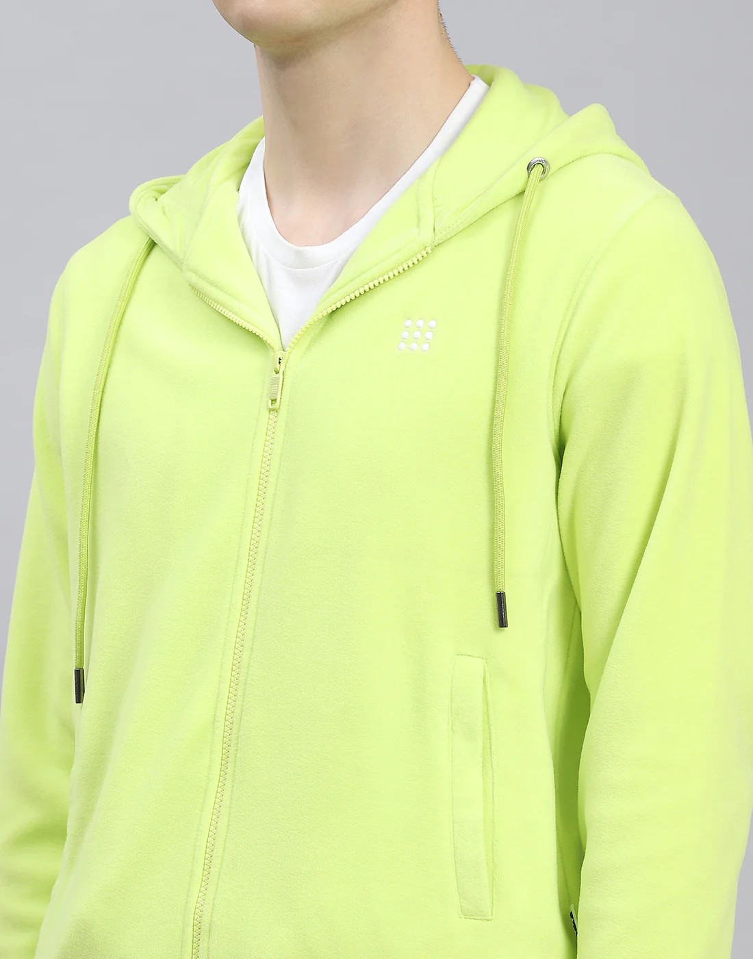Rock.it Men Green Solid Hooded Full Sleeve Tracksuit - Image 6