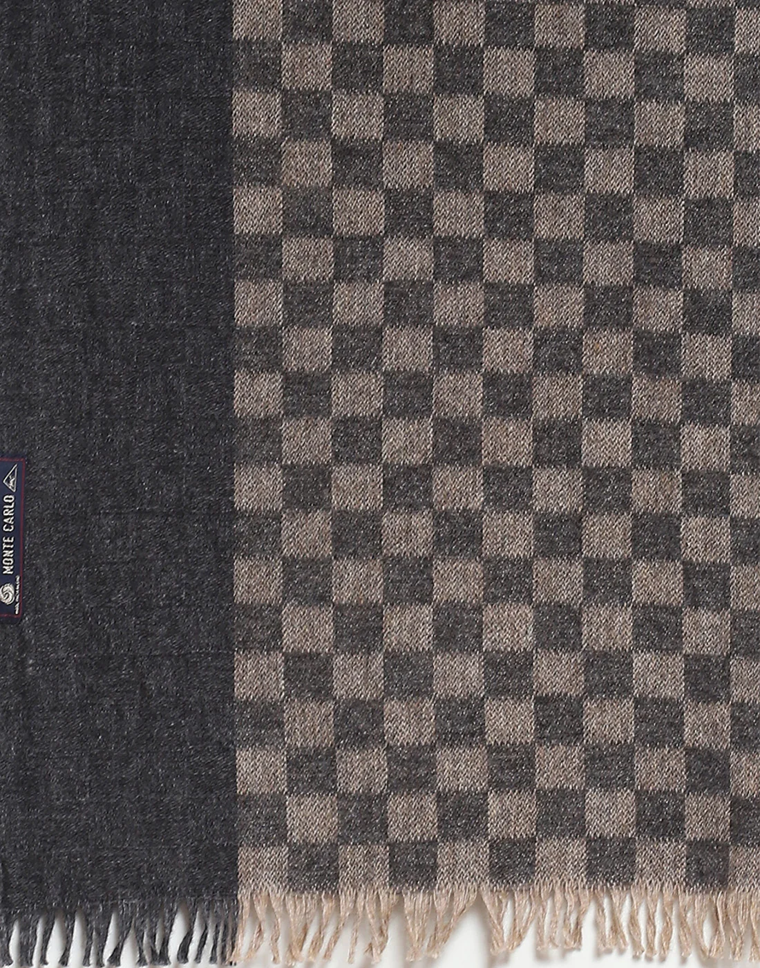 Men Grey Check Muffler - Image 7