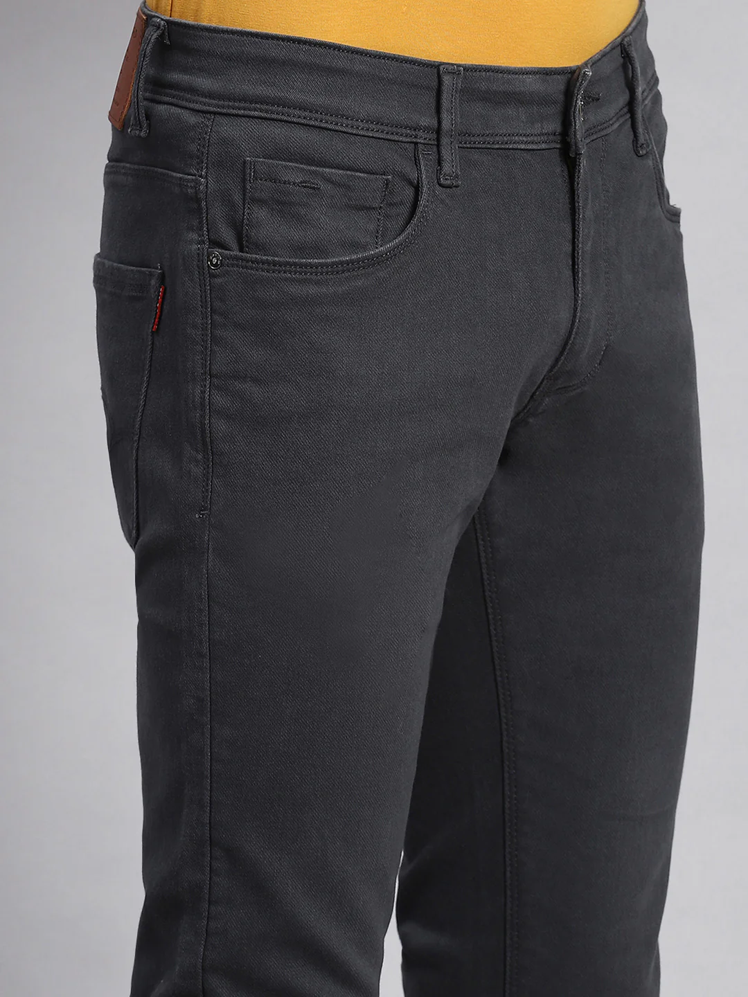 Men Grey Narrow Fit Denim - Image 6