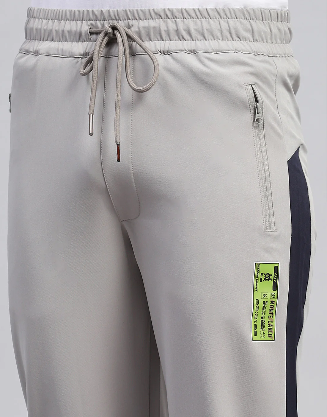 Men Grey Plain Regular Fit Lower - Image 6