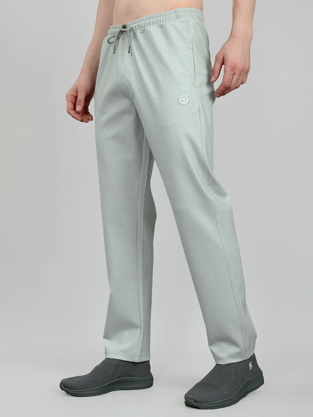 Men Grey Polka Dots Regular Fit Lower - Image 2