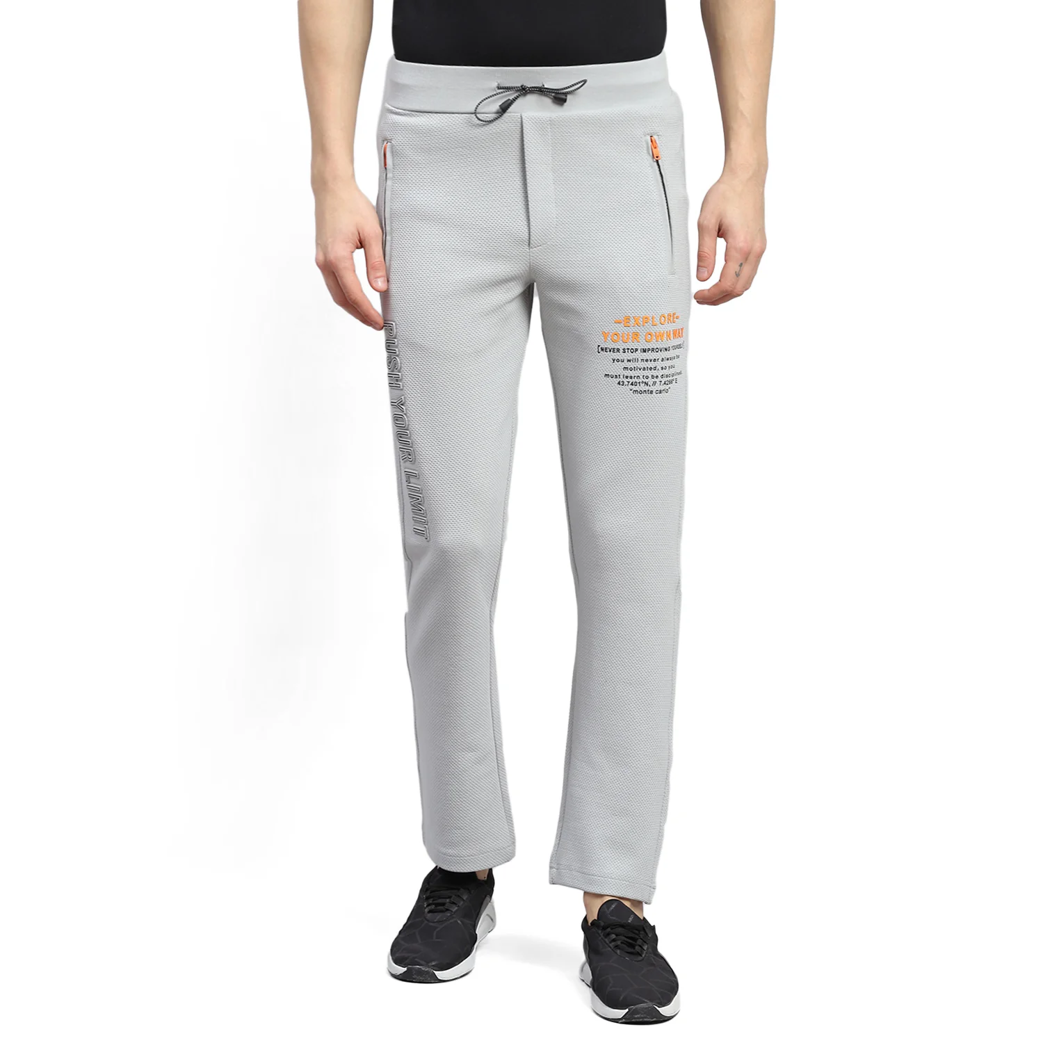 Men Grey Printed Regular Fit Winter Lower - Image 5