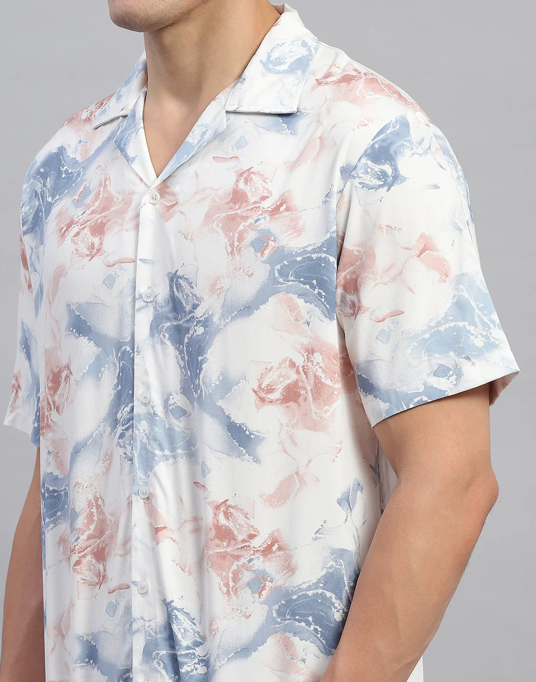 Rock.it Men Grey Printed Round Neck Half Sleeve Cords Set - Image 6