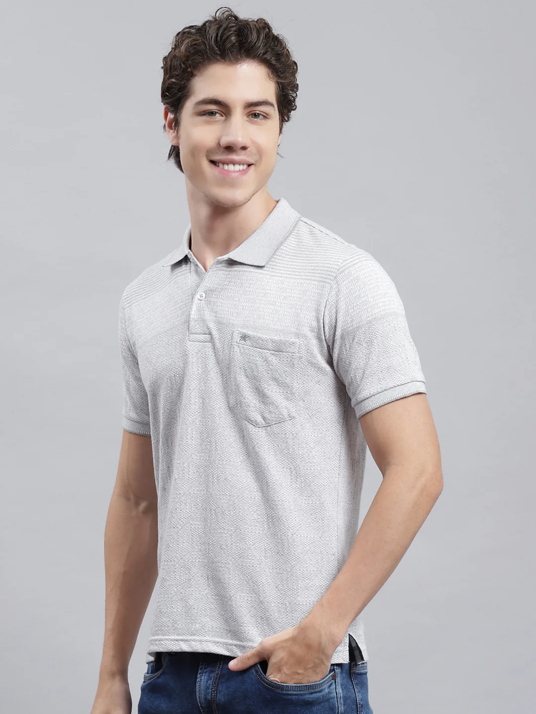 Men Grey Printed T-Shirt - Image 4