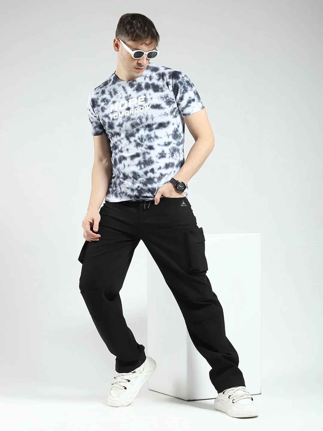 Rock.it Men Grey Printed Round Neck Half Sleeve T-Shirt - Image 2