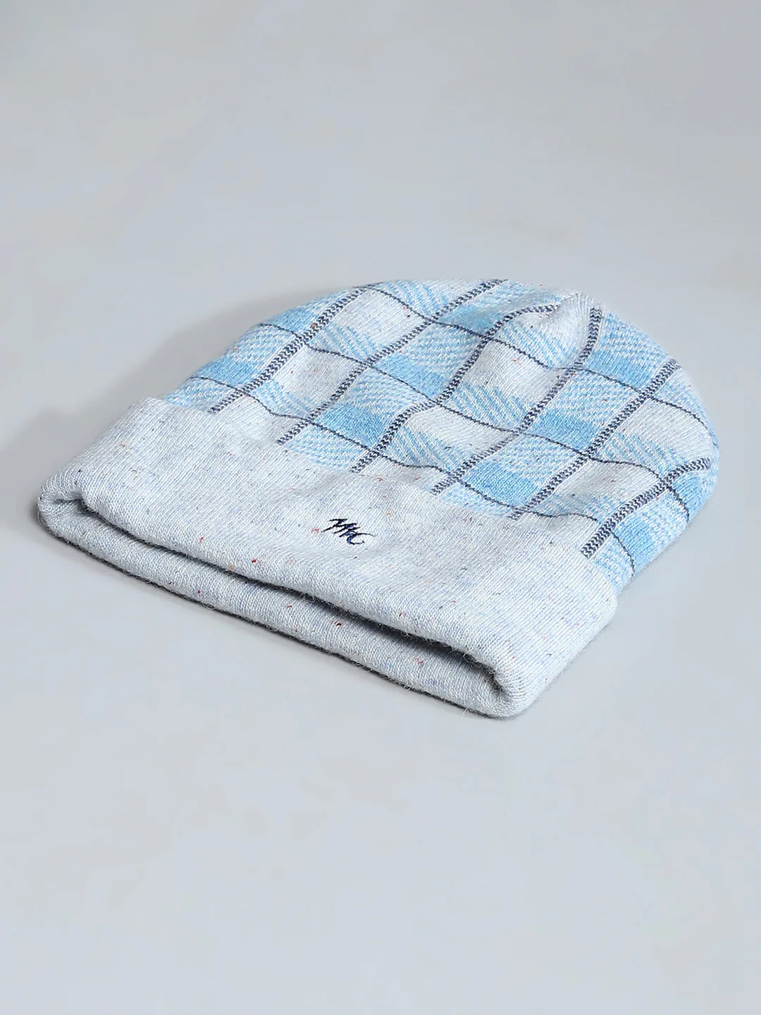 Men Grey Self Design Cap - Image 6