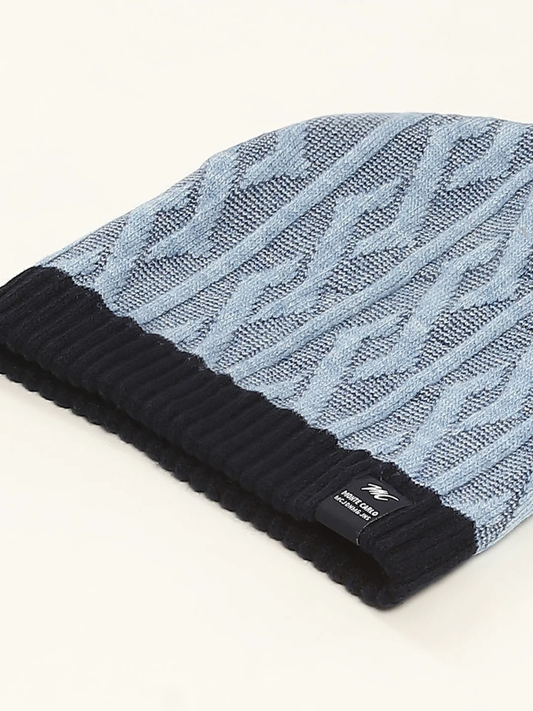 Men Grey Self Design Cap - Image 7