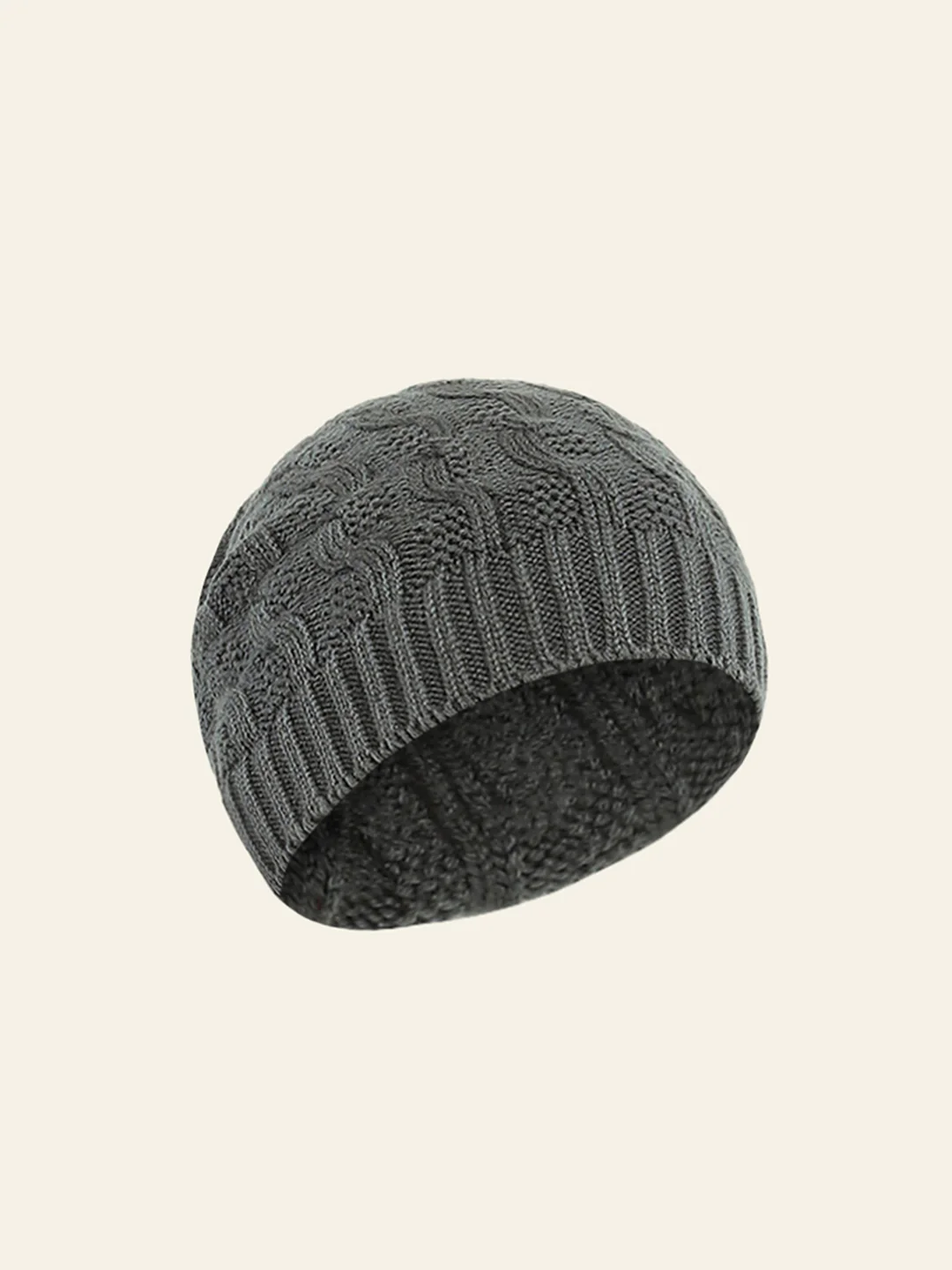 Men Grey Self Design Cap - Image 2