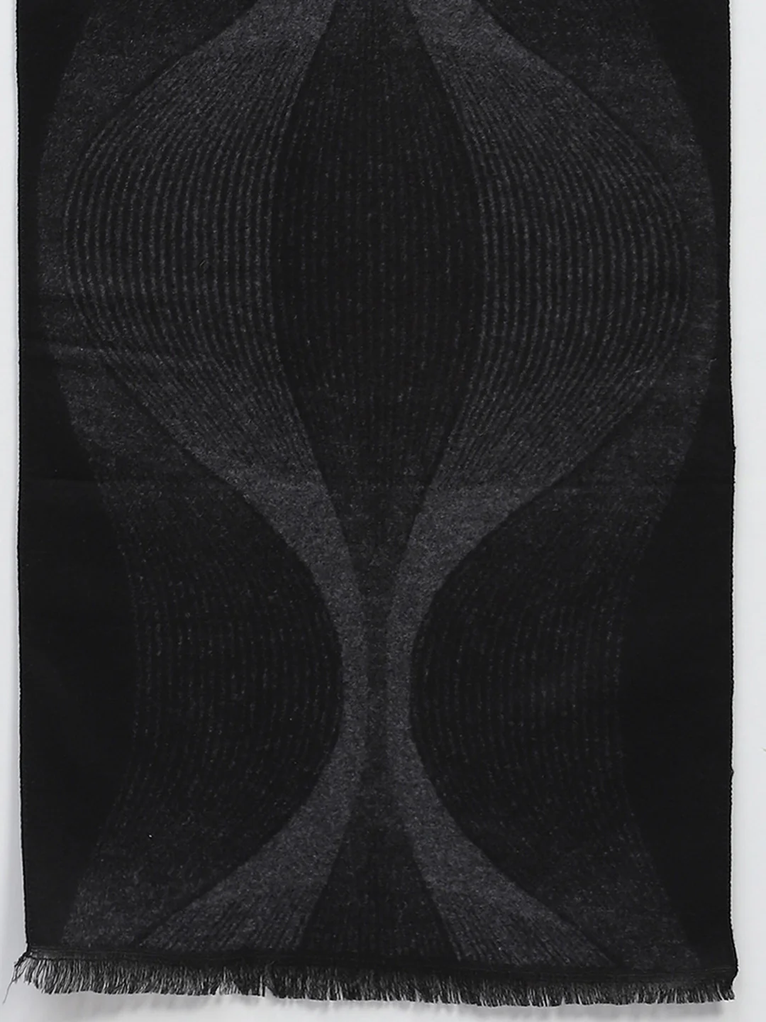 Men Grey Self Design Muffler - Image 7