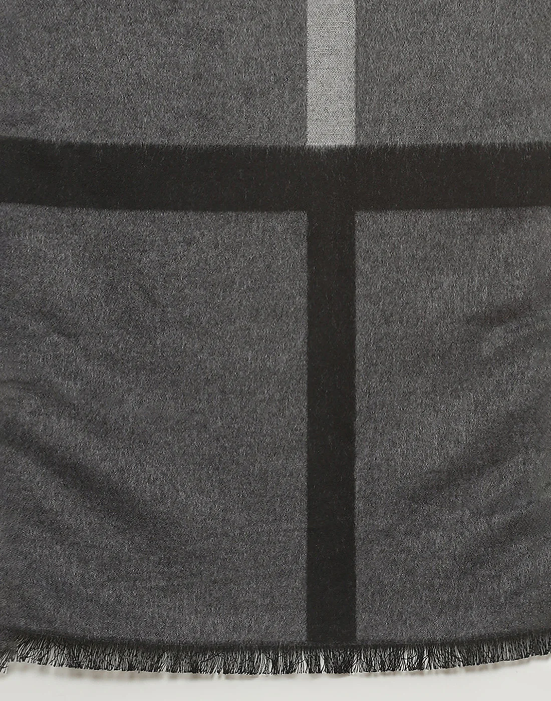 Men Grey Solid Muffler - Image 7