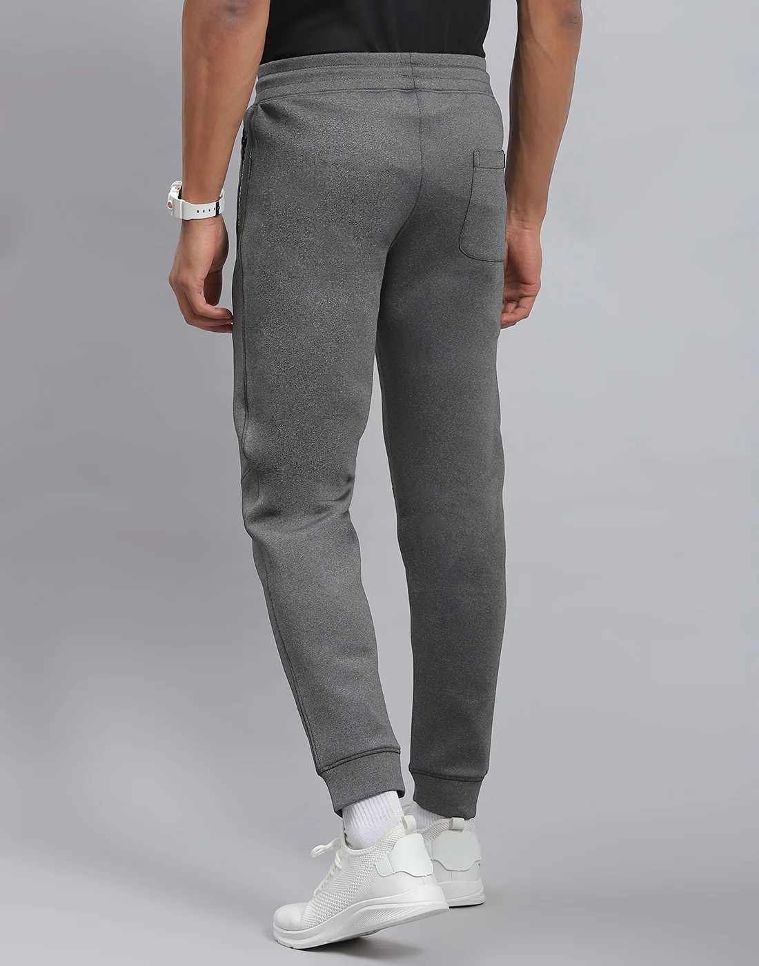 Rock.it Men Grey Solid Regular Fit Winter Lower - Image 5