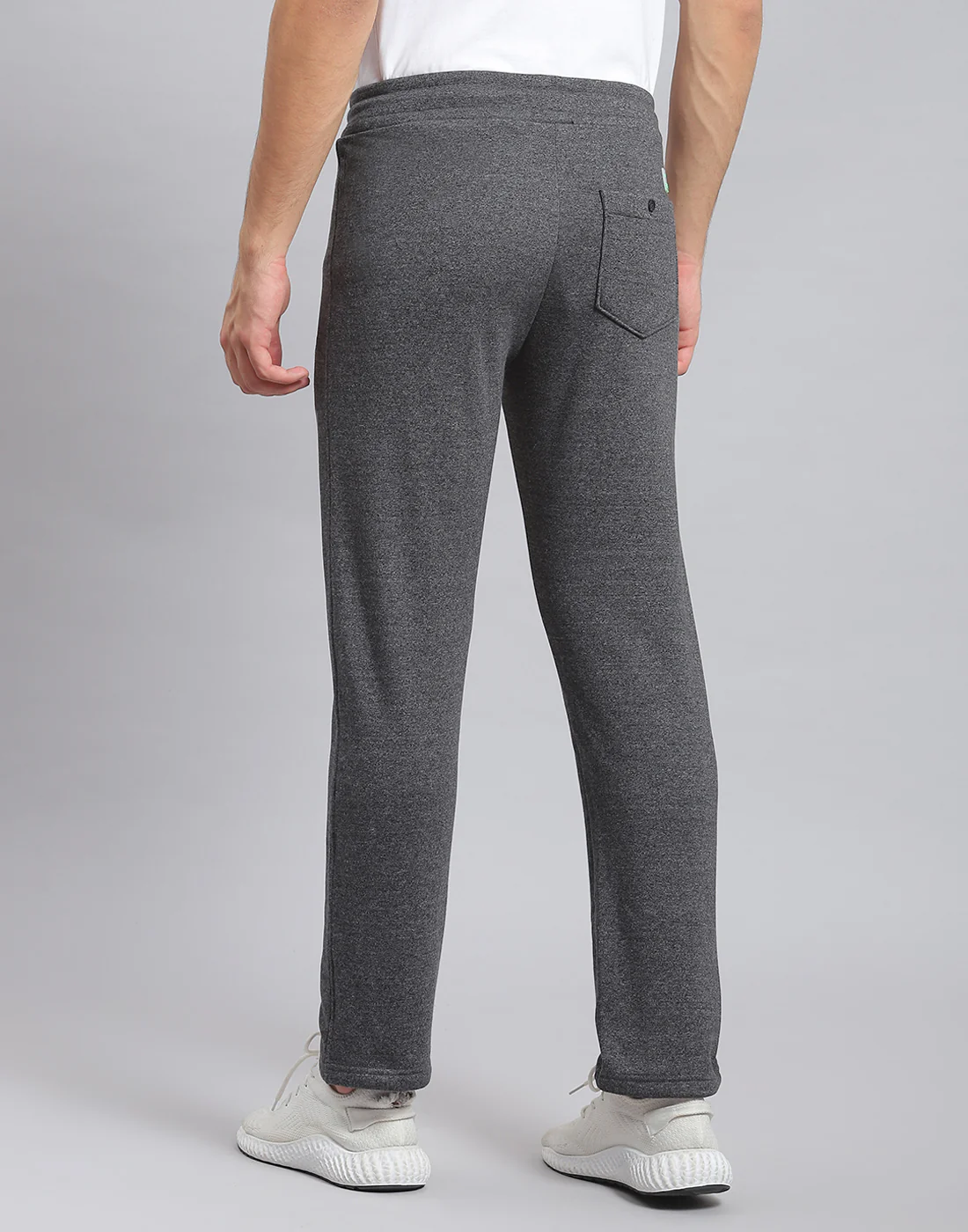 Men Grey Solid Regular Fit Winter Lower - Image 5