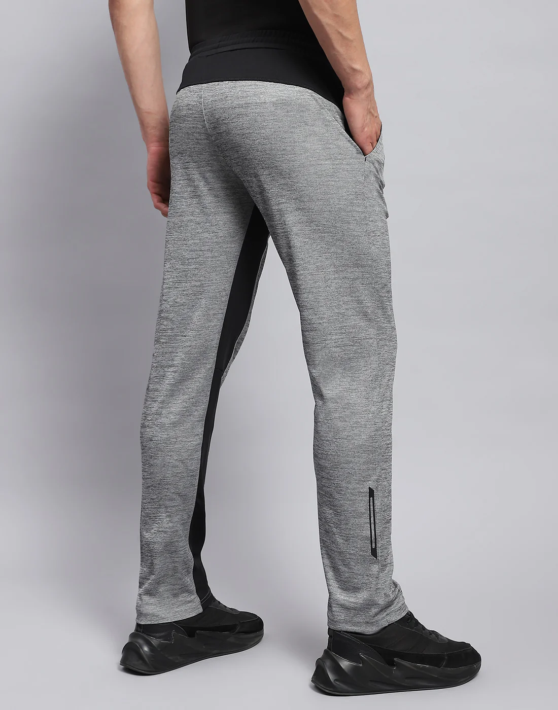 Rock.it Men Grey Solid Regular Fit Lower - Image 5