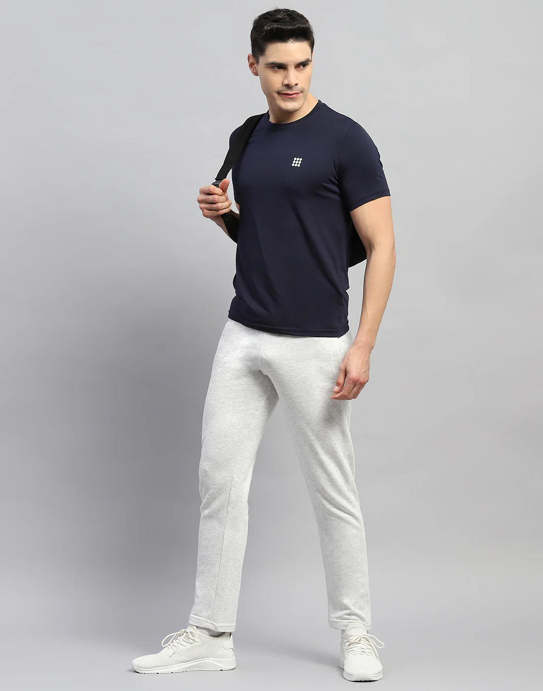 Rock.it Men Grey Solid Regular Fit Lower - Image 2