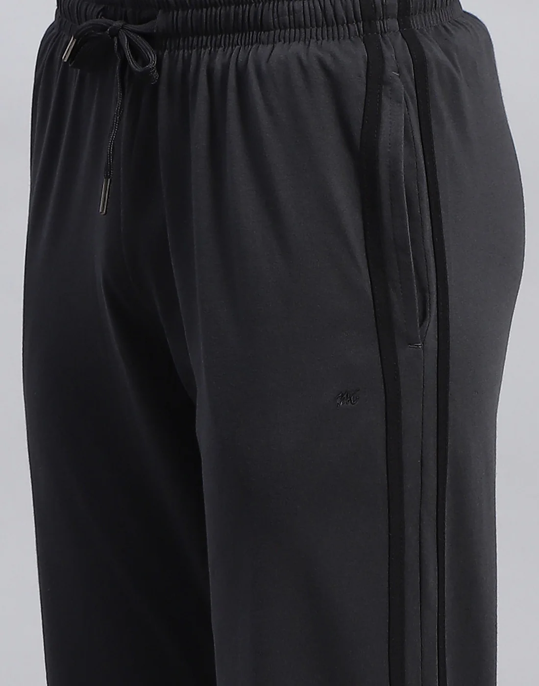 Men Grey Solid Regular Fit Lower - Image 6