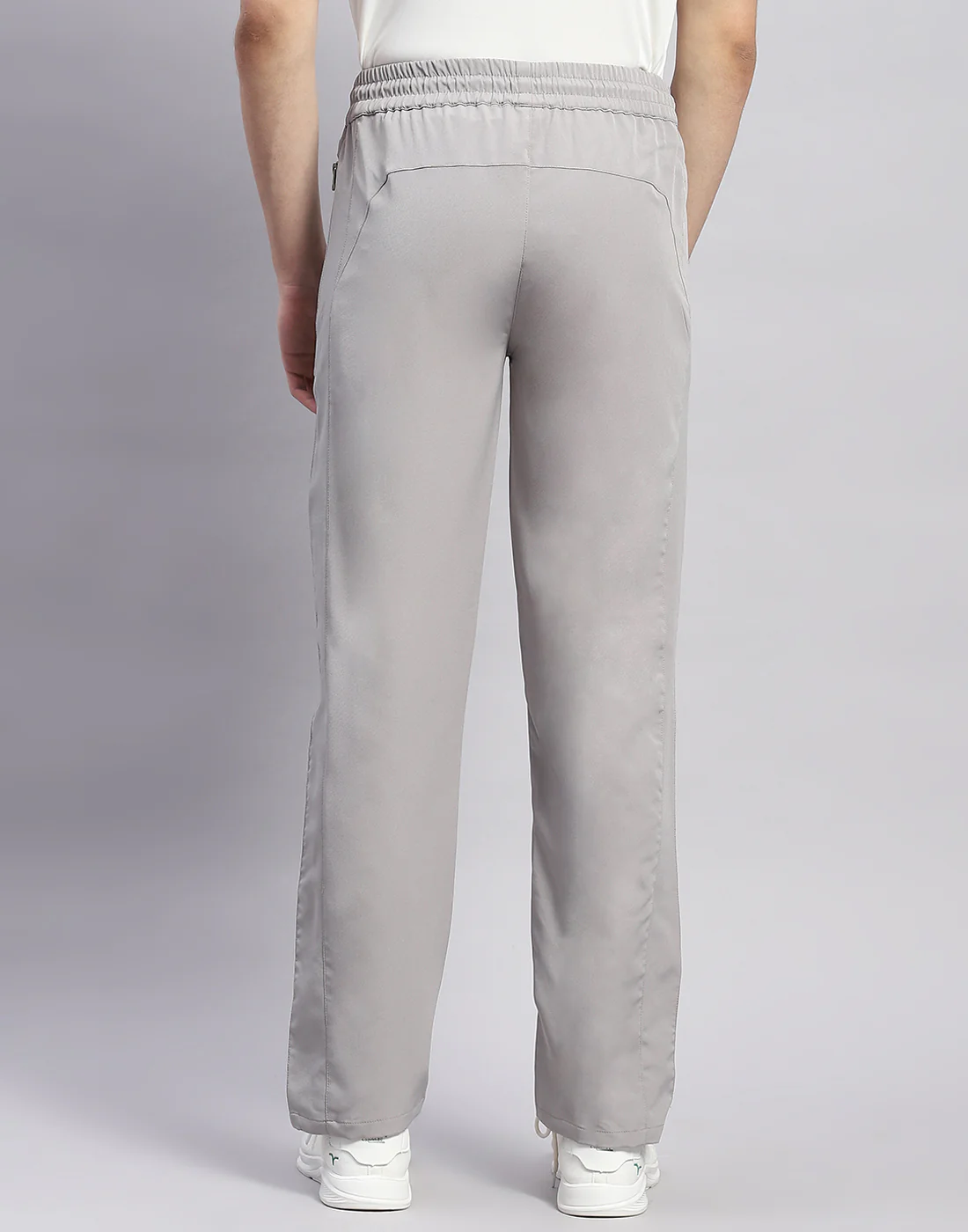 Men Grey Solid Regular Fit Lower - Image 5