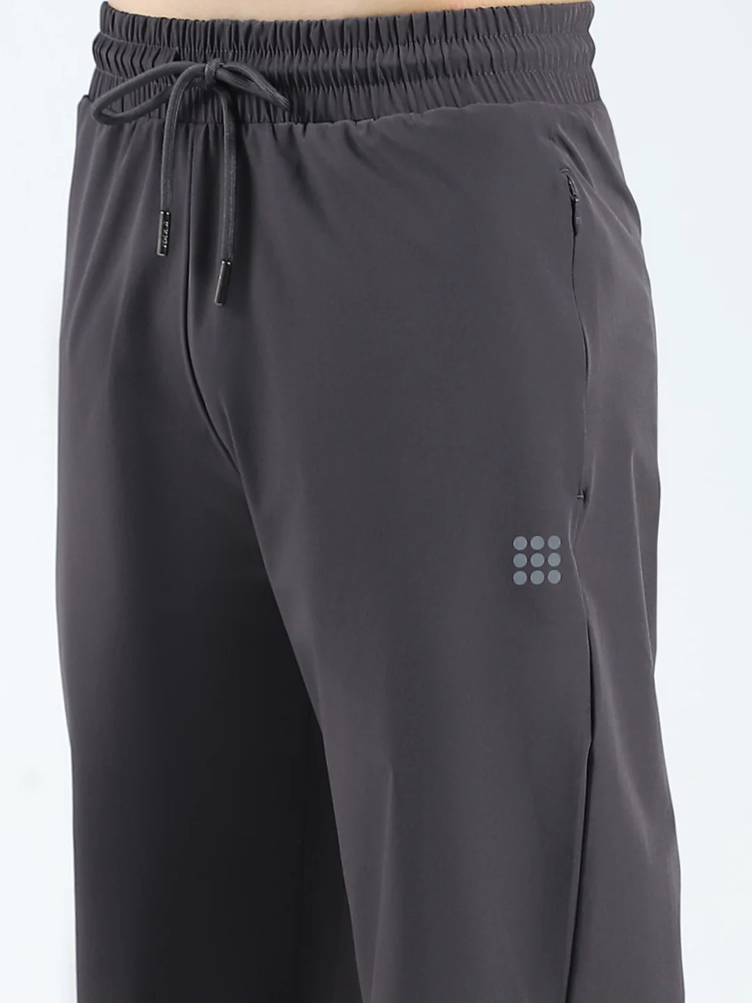 Rock.it Men Grey Solid Regular Fit Lower - Image 6