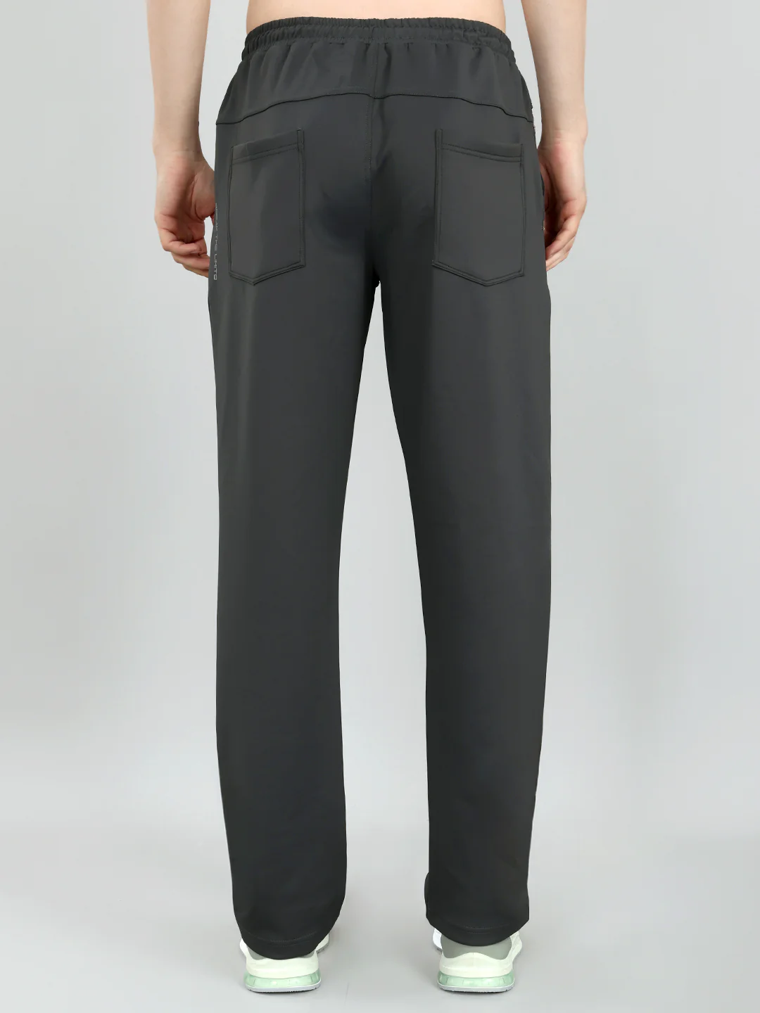 Men Grey Solid Regular Fit Lower - Image 6