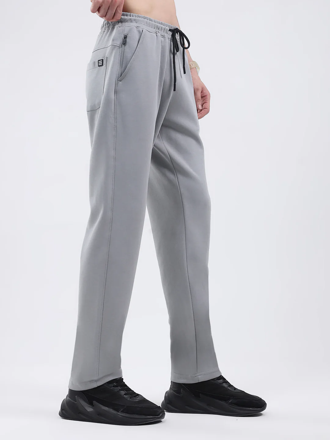 Rock.it Men Grey Solid Regular Fit Winter Lower - Image 4