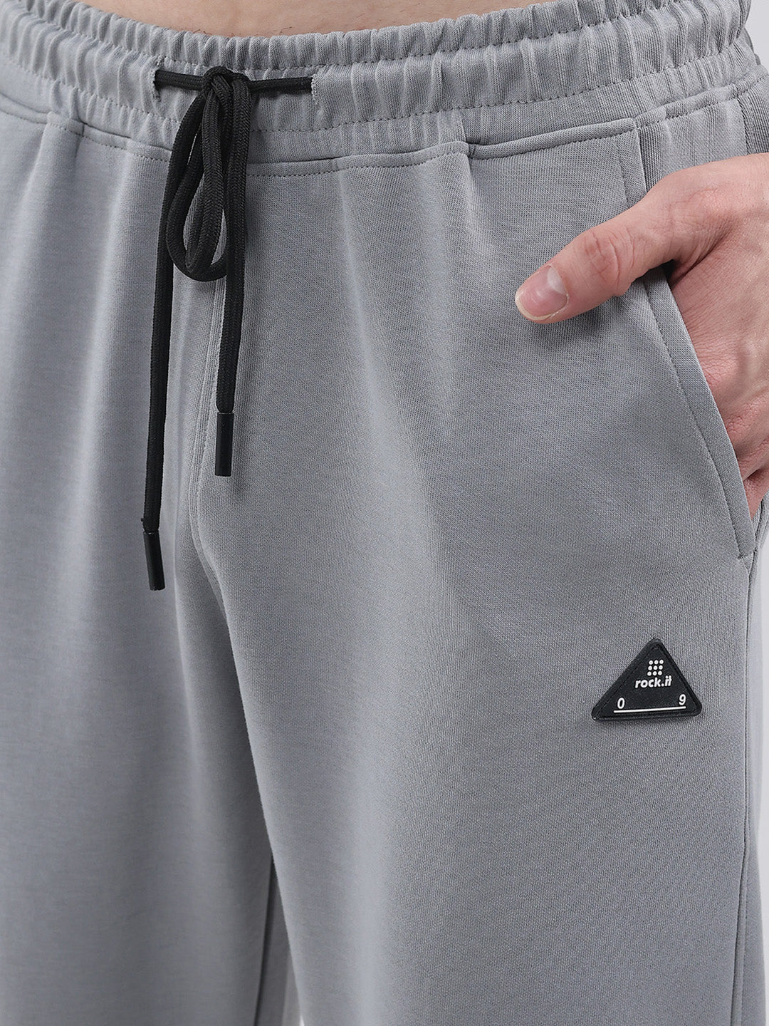 Rock.it Men Grey Solid Regular Fit Winter Lower - Image 6