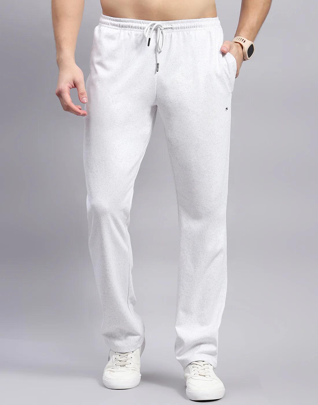 Men Grey Stripe Polo Collar Half Sleeve Lower Set - Image 8