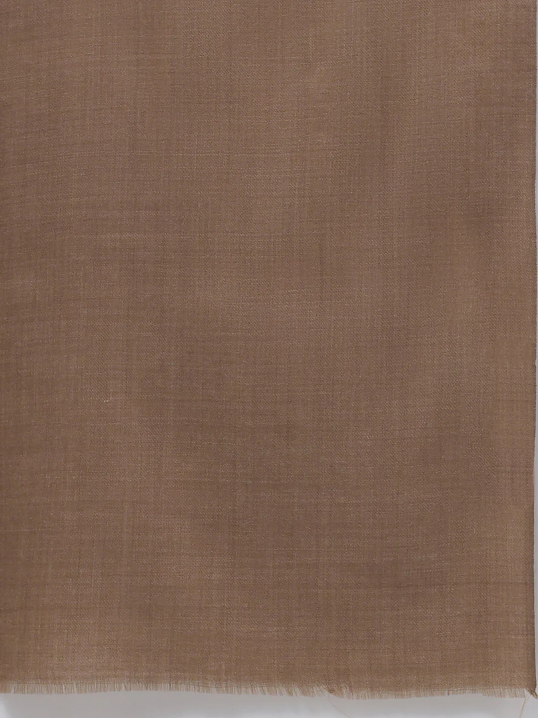 Men Khaki Solid Wool Blend Lohi Shawl - Image 7