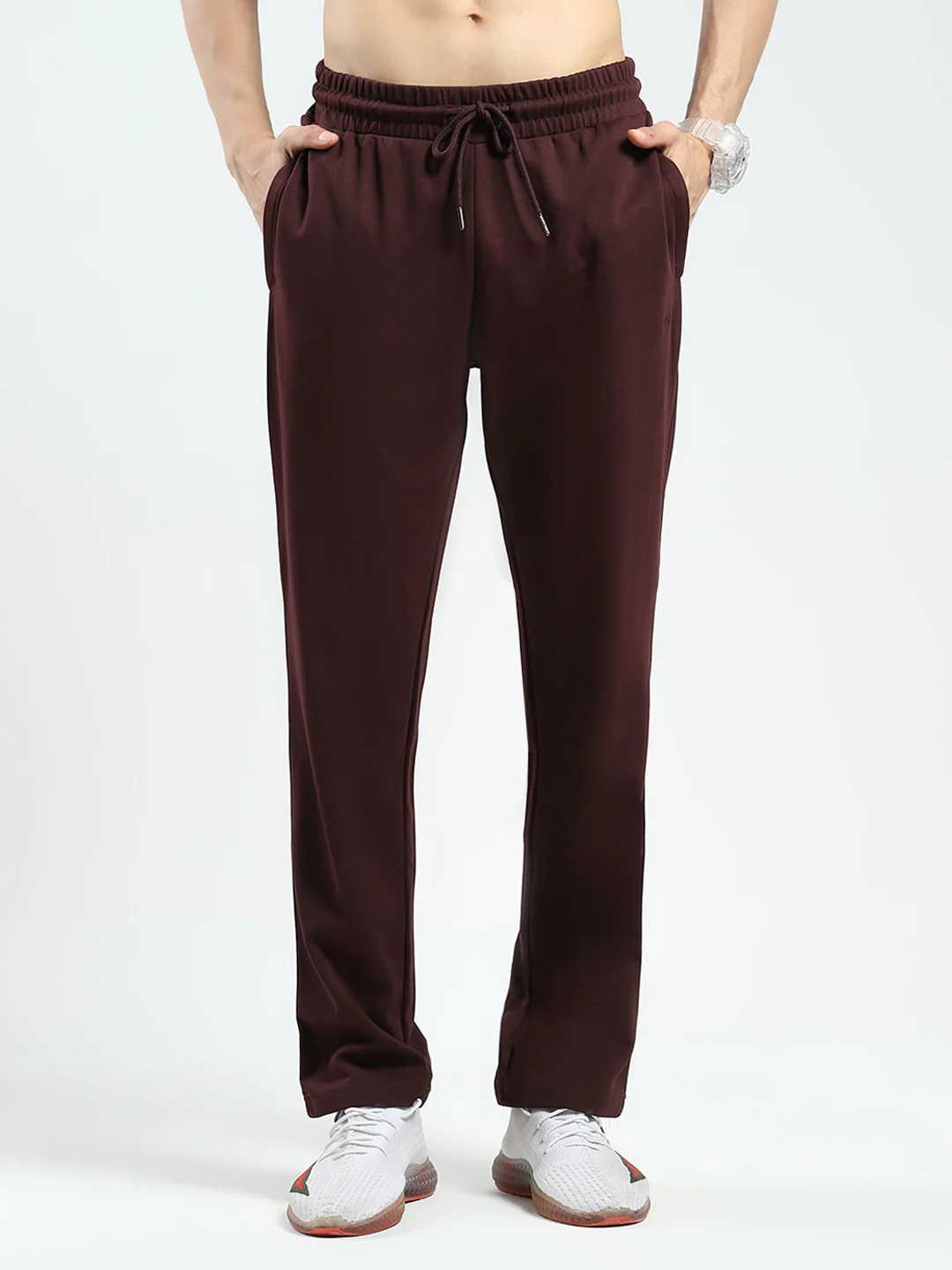 Men Maroon Printed Collar Half Sleeve Lower Set - Image 6