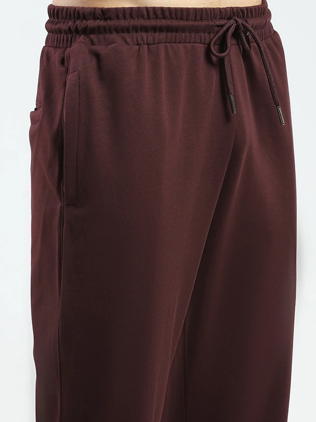Men Maroon Printed Collar Half Sleeve Lower Set - Image 8