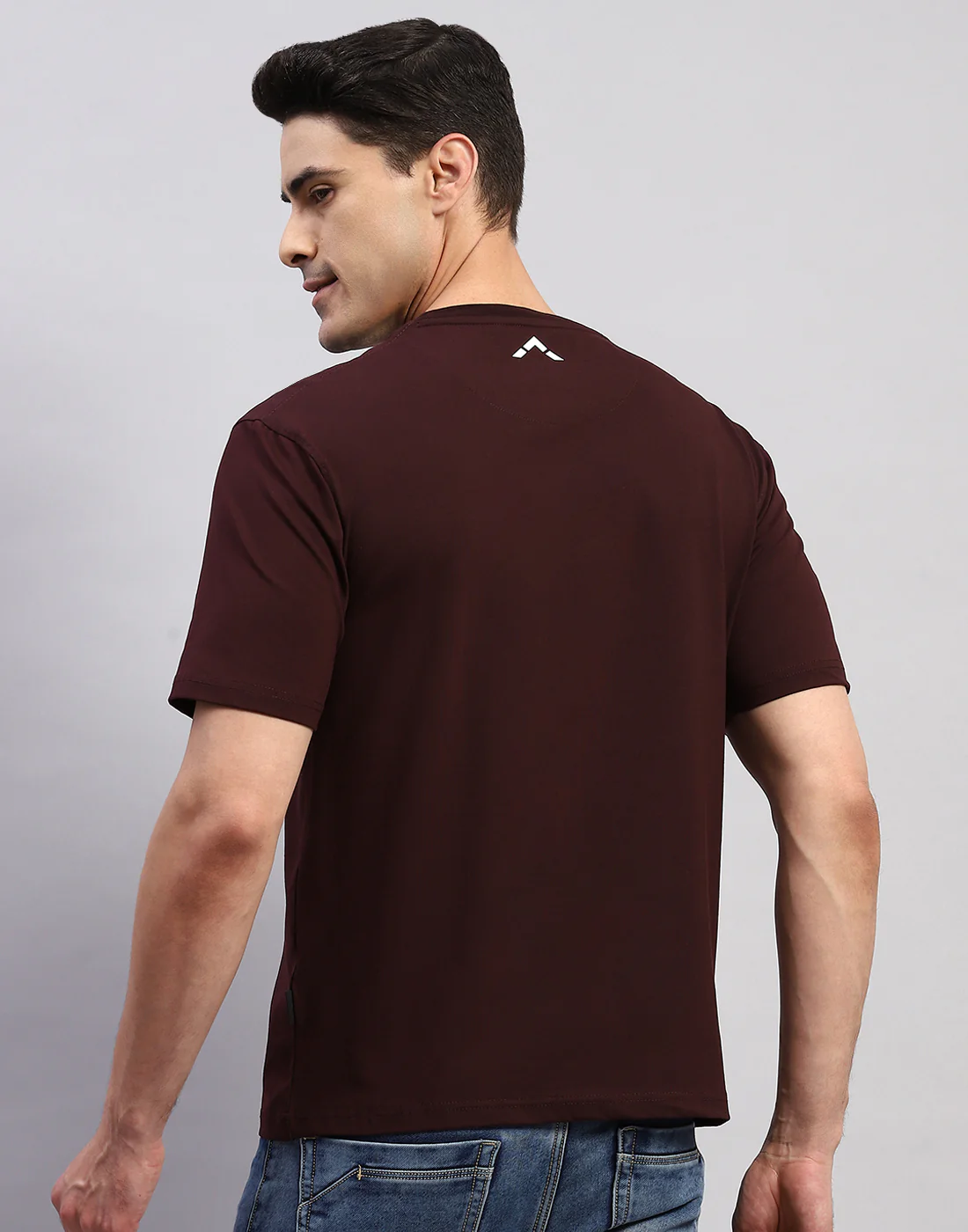 Rock.it Men Maroon Printed Round Neck Half Sleeve T-Shirt - Image 5